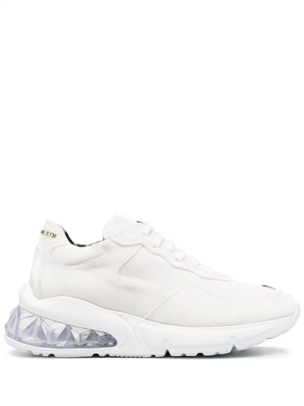 Philipp Plein Runner velvet trainers White
