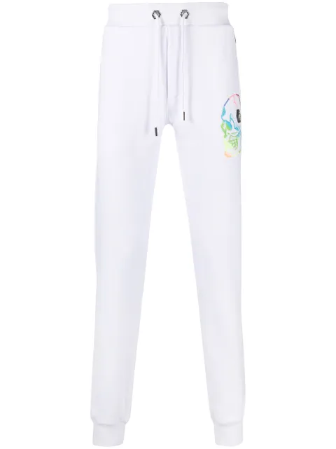 Philipp Plein skull print skinny-fit track pants