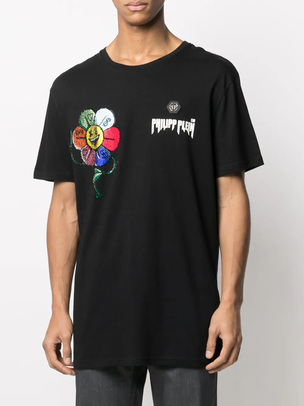 фото Philipp plein футболка со стразами