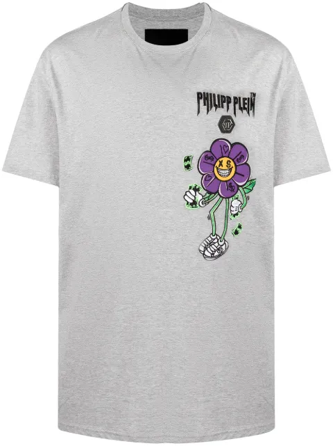 Philipp Plein Flower crew neck T-shirt