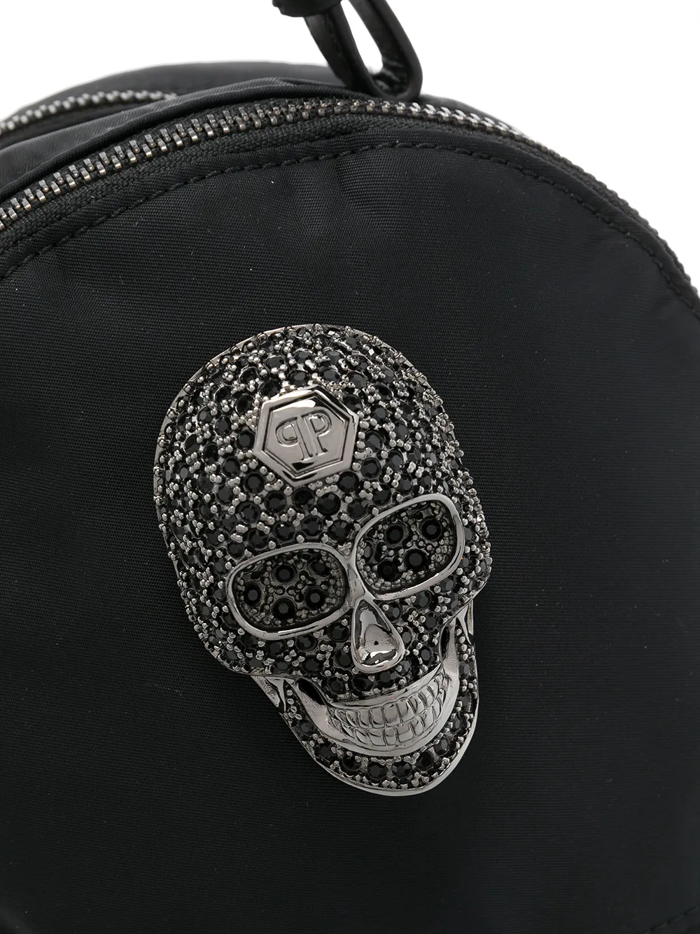 фото Philipp plein мини-рюкзак с декором skull и кристаллами