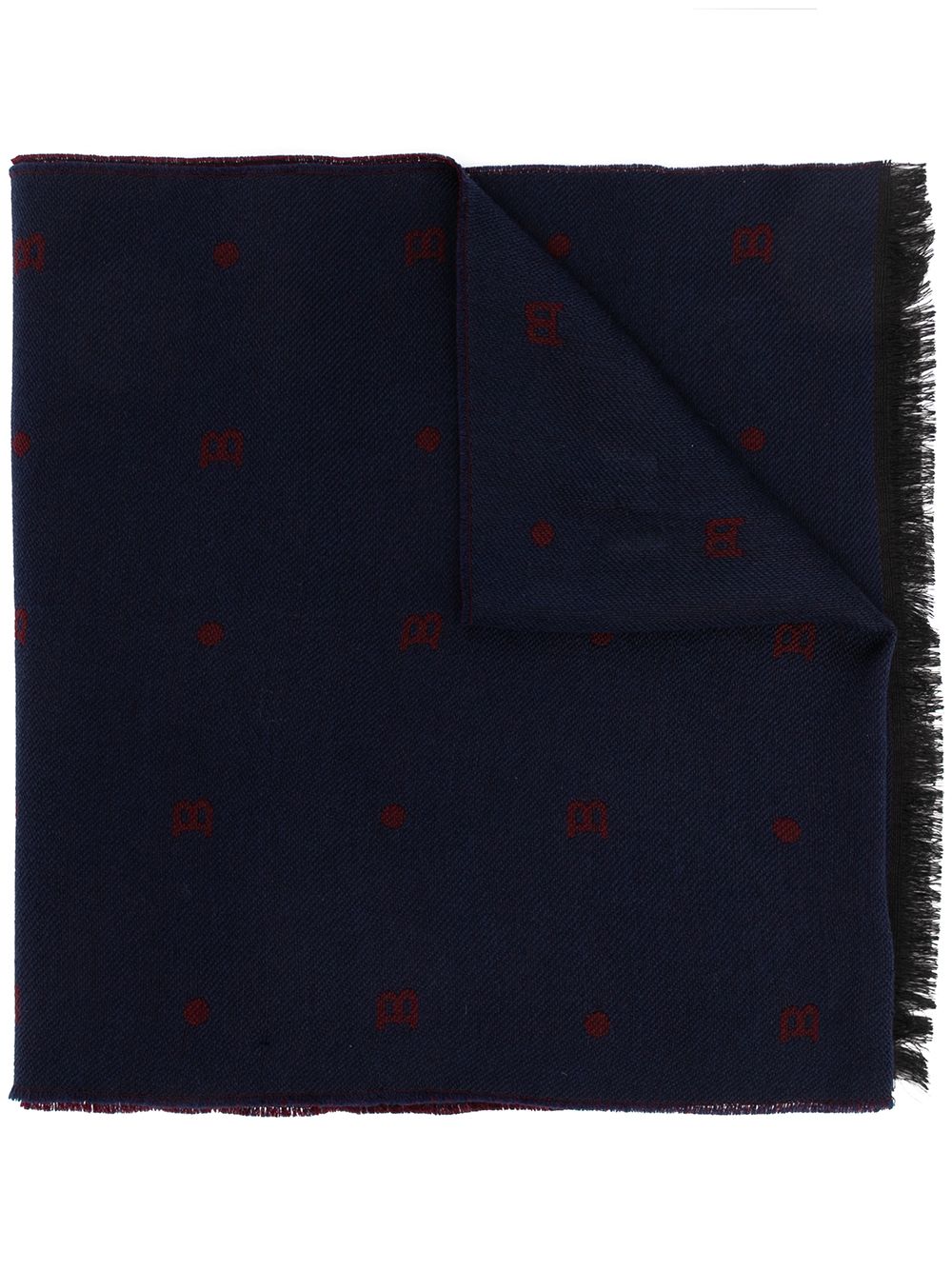 BALLY MONOGRAM-PRINT SCARF