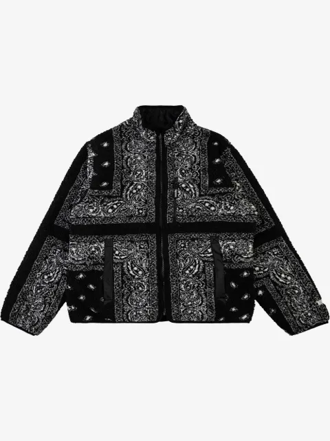 Supreme reversible bandana fleece jacket