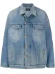 Image 1 of Balenciaga oversized zip-up denim jacket