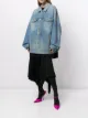 Balenciaga oversized zip-up denim jacket