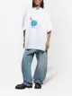 Image 2 of Balenciaga earth-print layered T-shirt