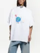 Balenciaga earth-print layered T-shirt
