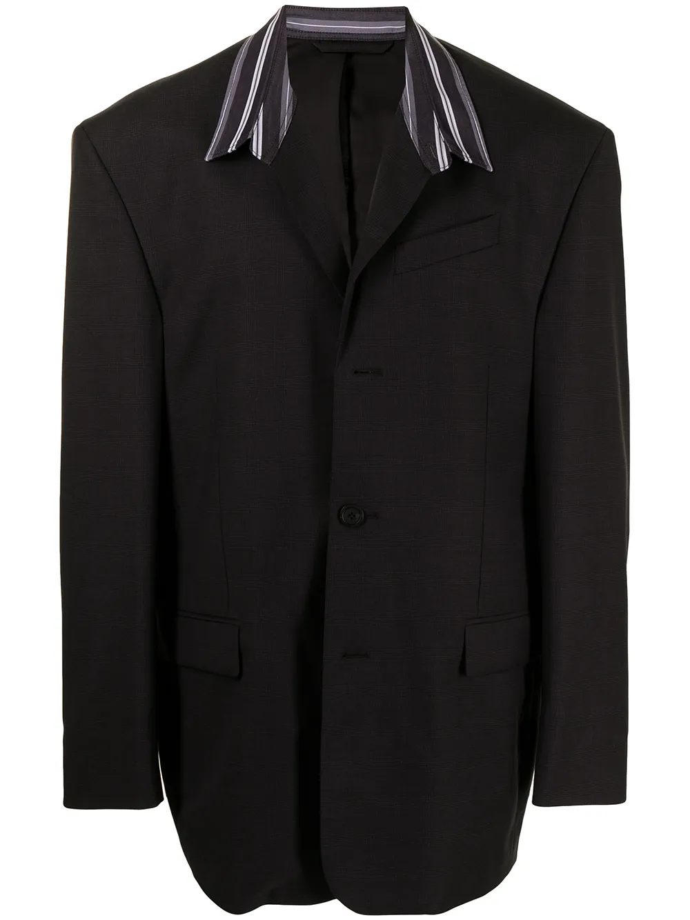 Image 1 of Balenciaga oversized contrast-collar blazer