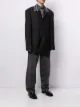 Balenciaga oversized contrast-collar blazer