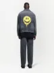 Balenciaga smiley-face print denim jacket