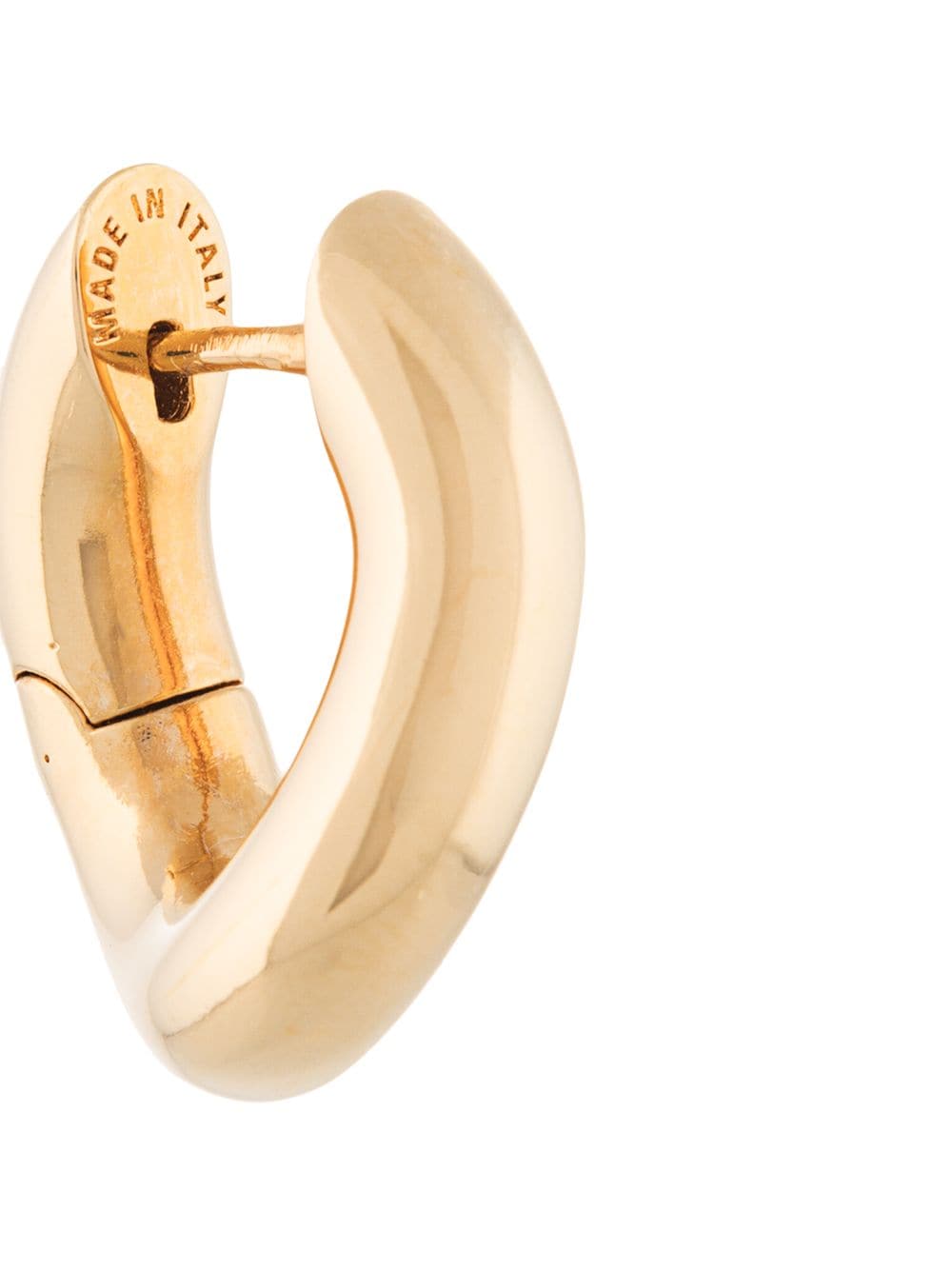 Shop Balenciaga Loop Xxs Twisted Hoop Earrings In Gold