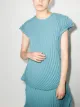 Image 2 of Issey Miyake wrapped plissê sleeveless top