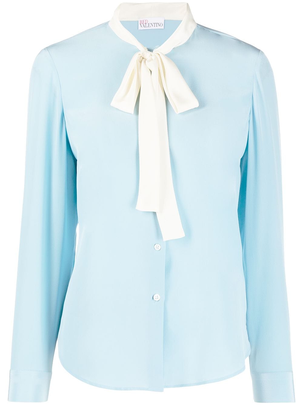 Shop RED Valentino pussy-bow blouse with Express Delivery - FARFETCH