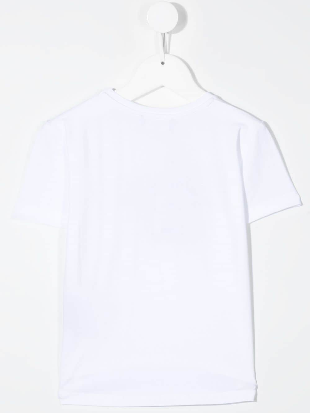 Shop Herno Embroidered-logo Cotton T-shirt In White