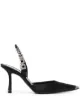 Image 1 of Alexander Wang Grace satin slingback pumps