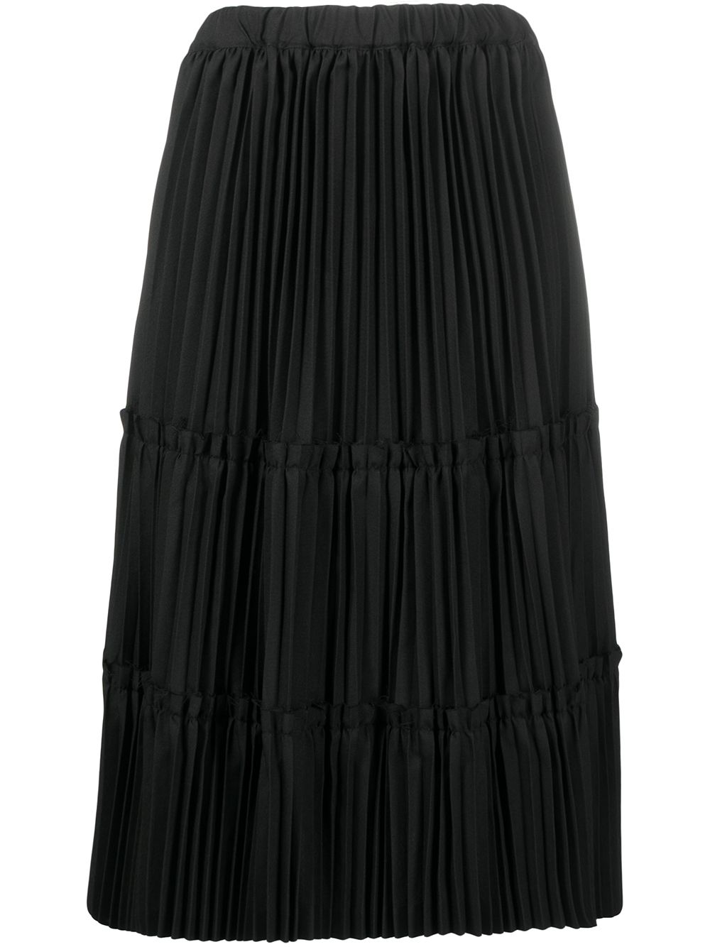 фото Comme des garçons high-waist pleated midi skirt