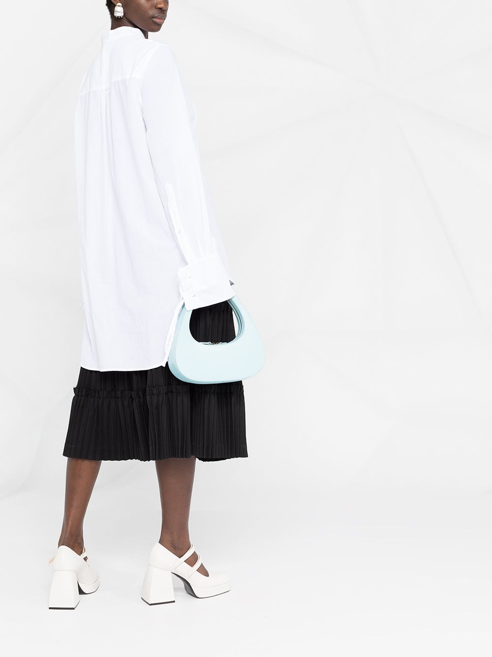 фото Comme des garçons high-waist pleated midi skirt