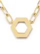 Image 2 of Harwell Godfrey 18kt yellow gold hexagon foundation necklace
