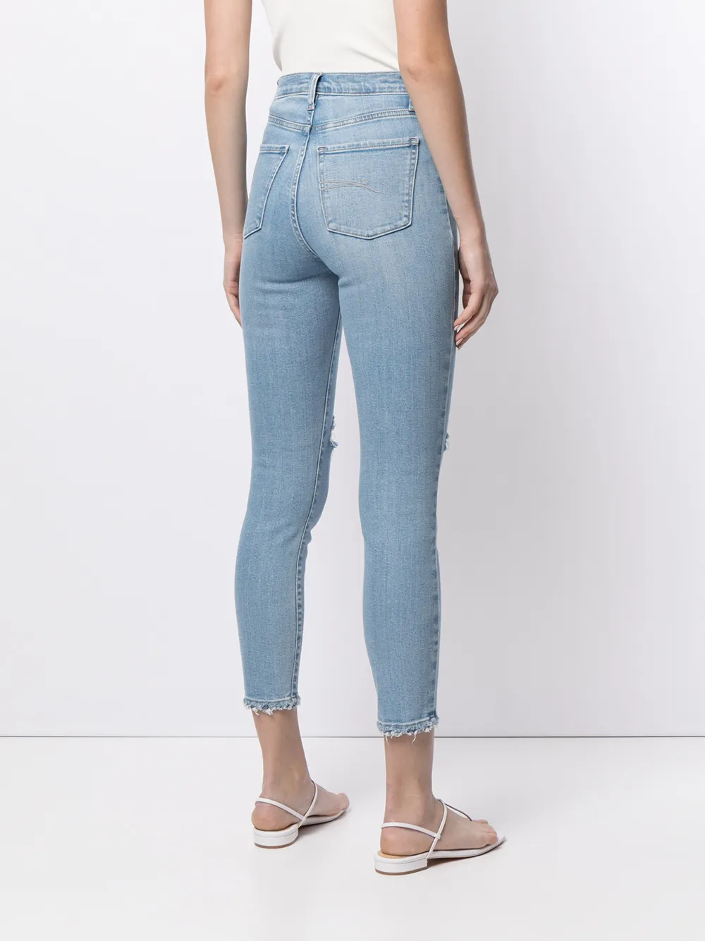 фото Nobody denim укороченные джинсы siren с прорезями