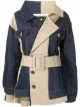 Image 1 of Monse panelled denim trench jacket