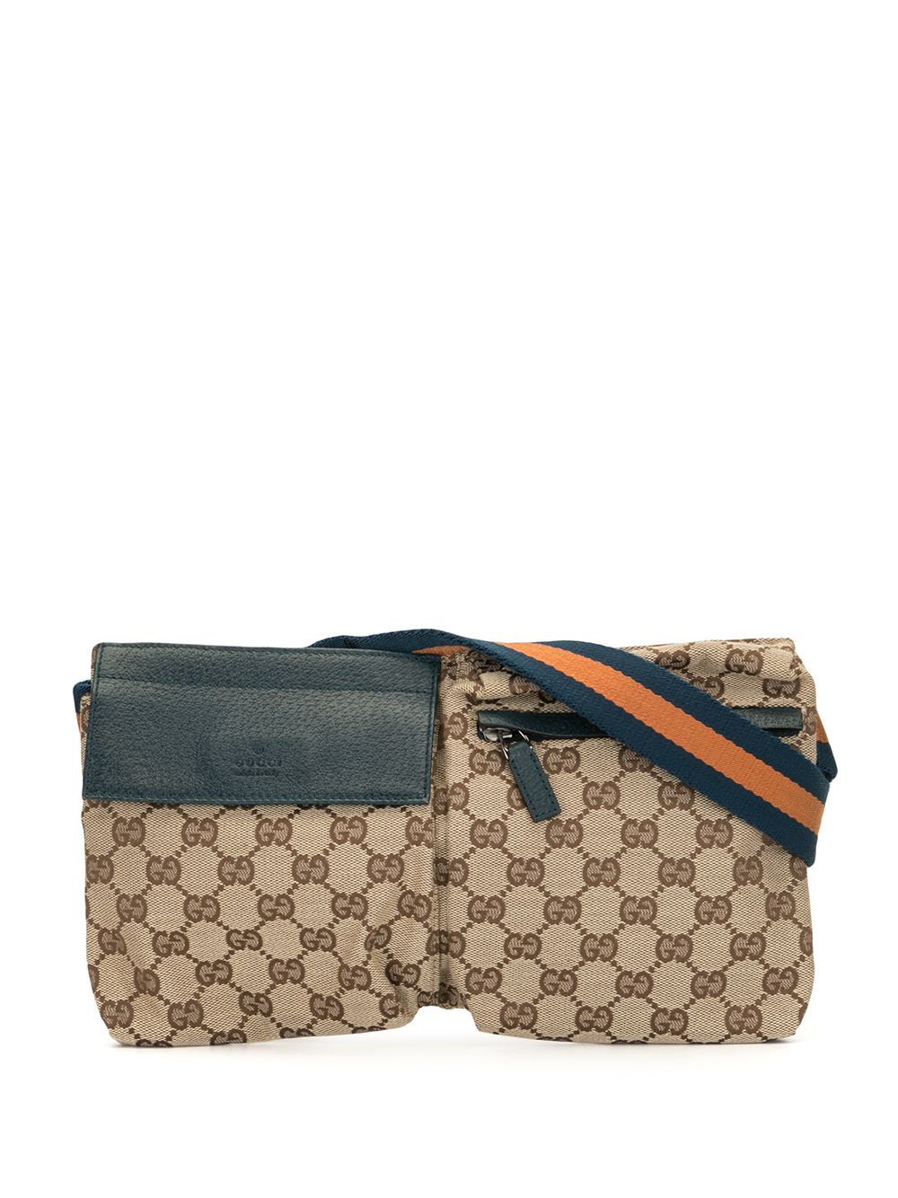 фото Gucci pre-owned поясная сумка shelly с монограммой gg