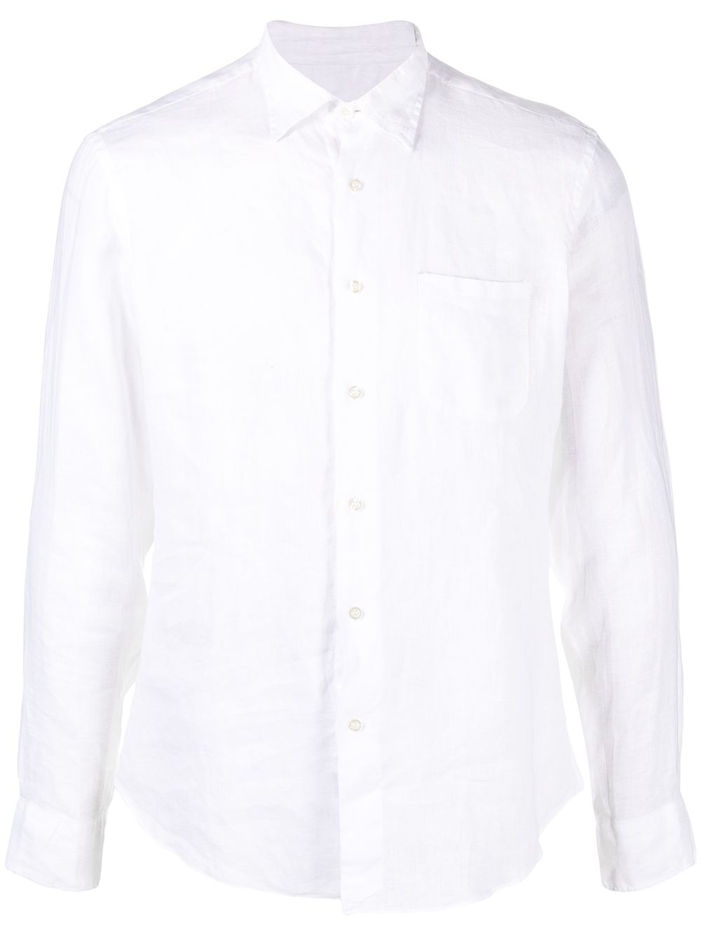 

PENINSULA SWIMWEAR crinkled effect chest pocket shirt - White