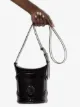 Alexander McQueen black the curve small leather cross body bag