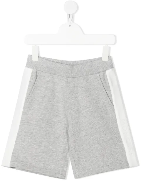 Moncler Enfant Bermuda esportiva com listras na lateral