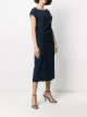 P.A.R.O.S.H. boat-neck draped midi dress