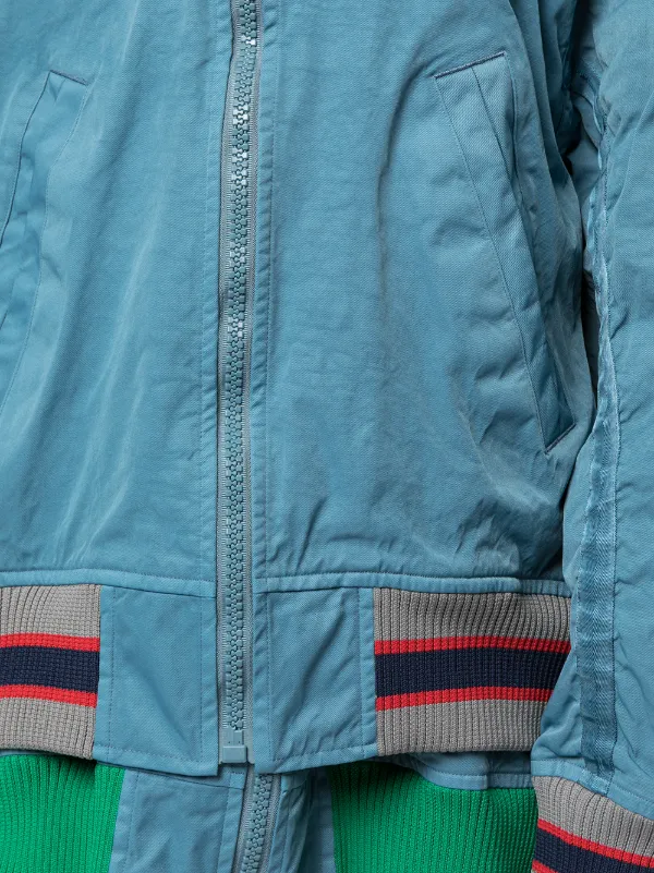 Gucci blue loved embroidered bomber clearance jacket