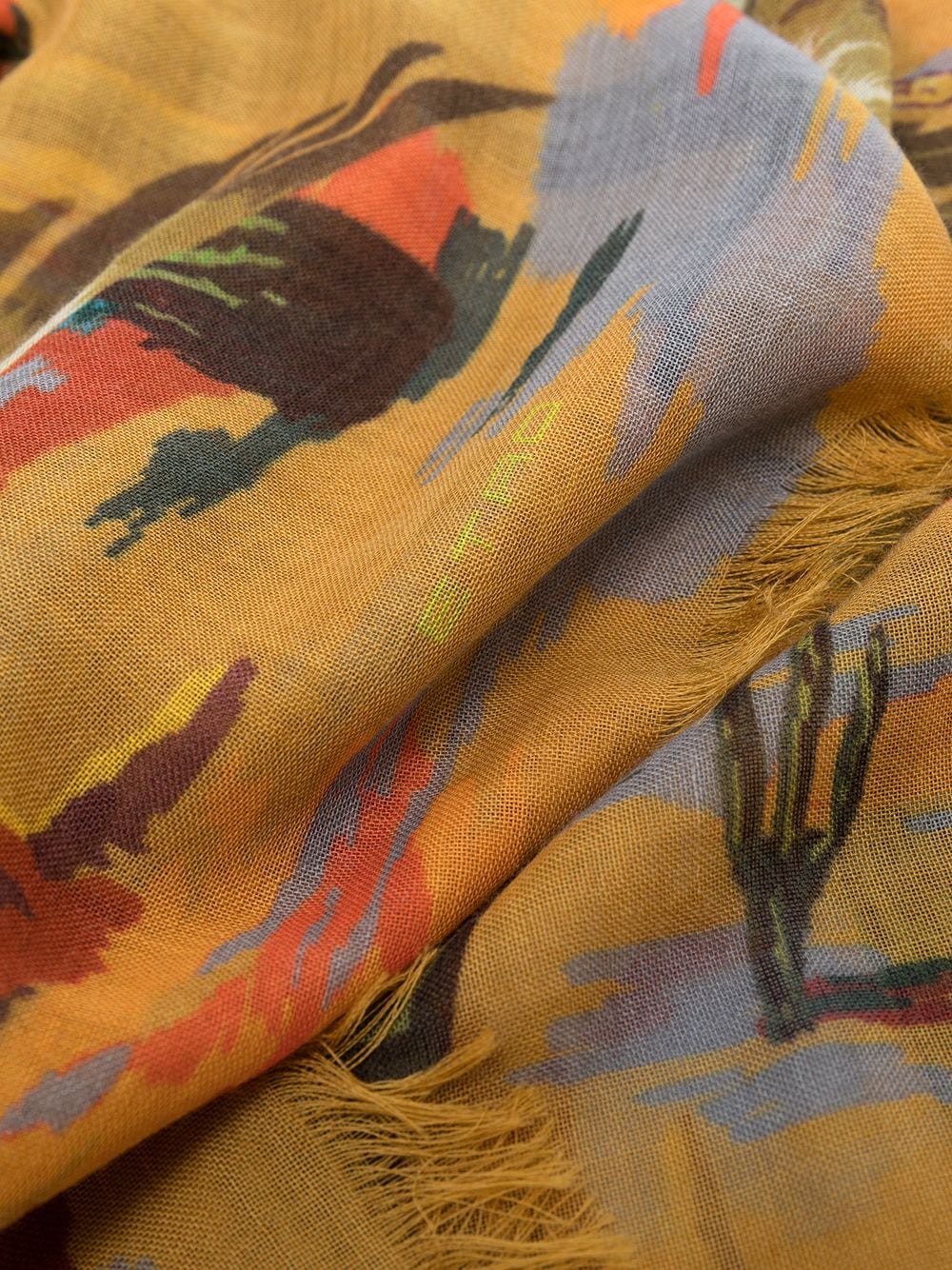 фото Etro кашемировый шарф с абстрактным узором