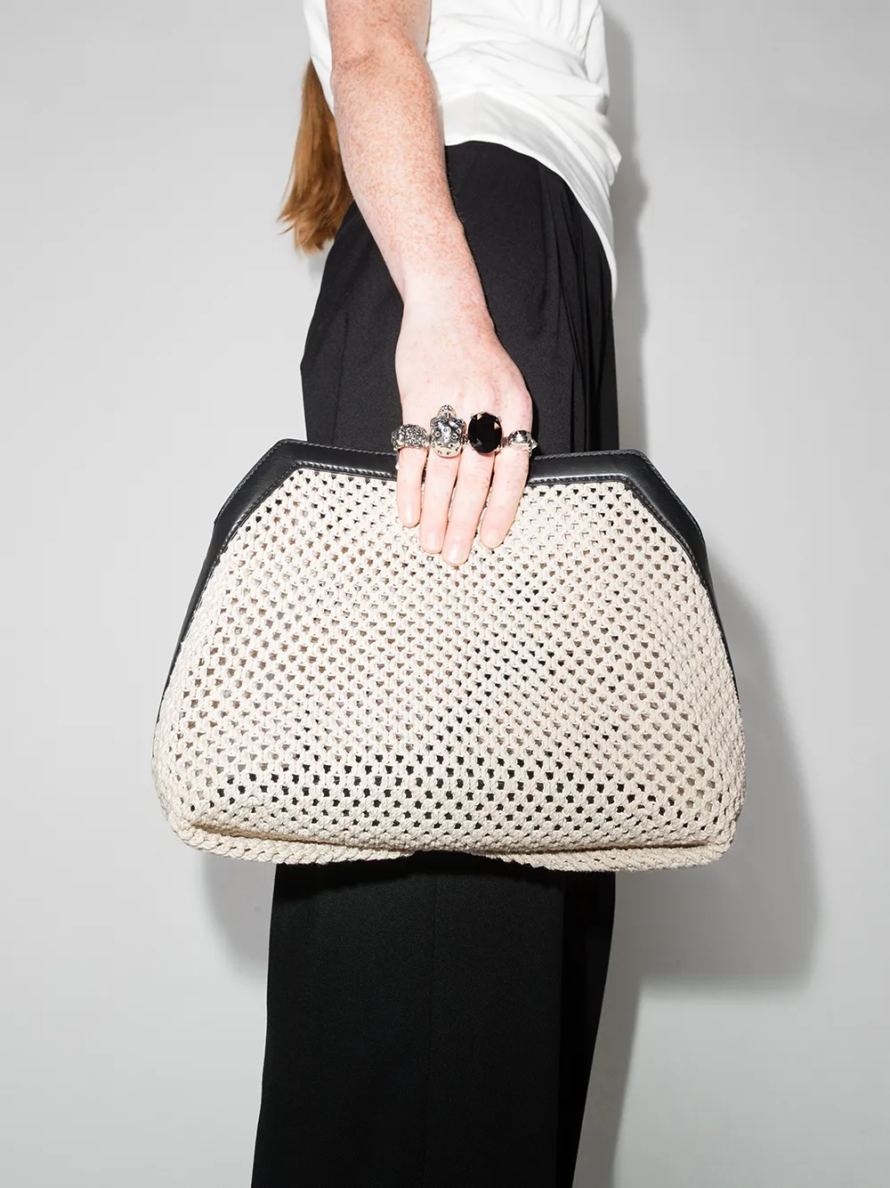 Image 2 of Alexander McQueen Four-Ring clutch bag