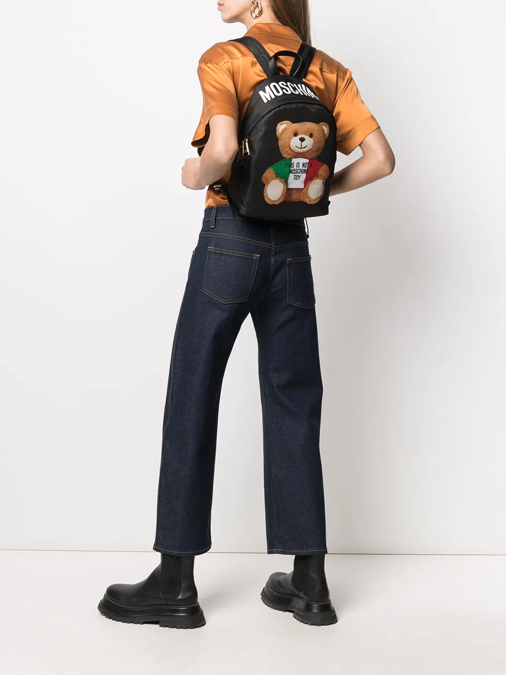 Image 2 of Moschino Teddy motif print backpack