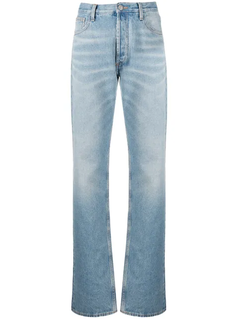 The Attico stonewashed boyfriend fit jeans