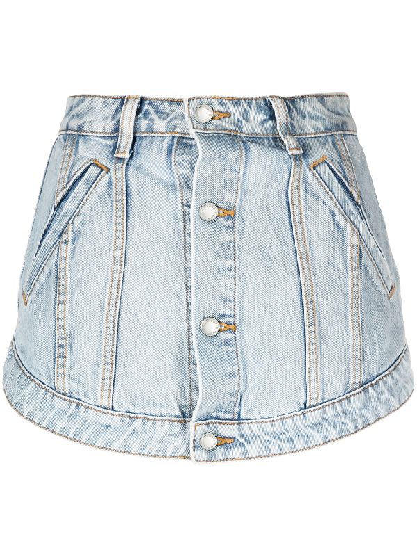 alexander wang shorts denim