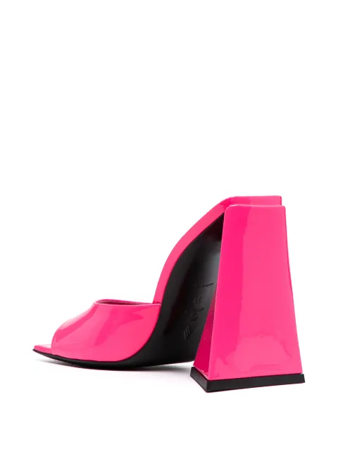the attico devon patent leather mules