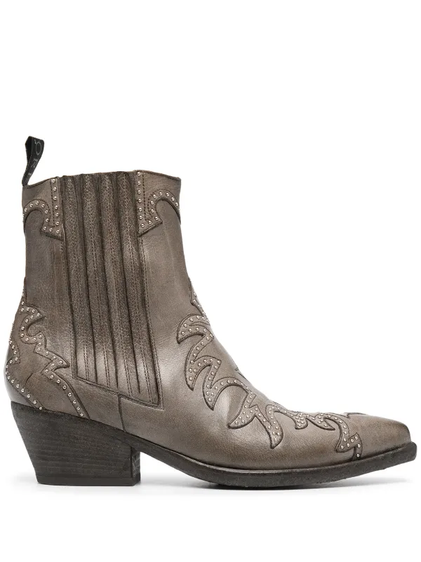 cowboy style ankle boots