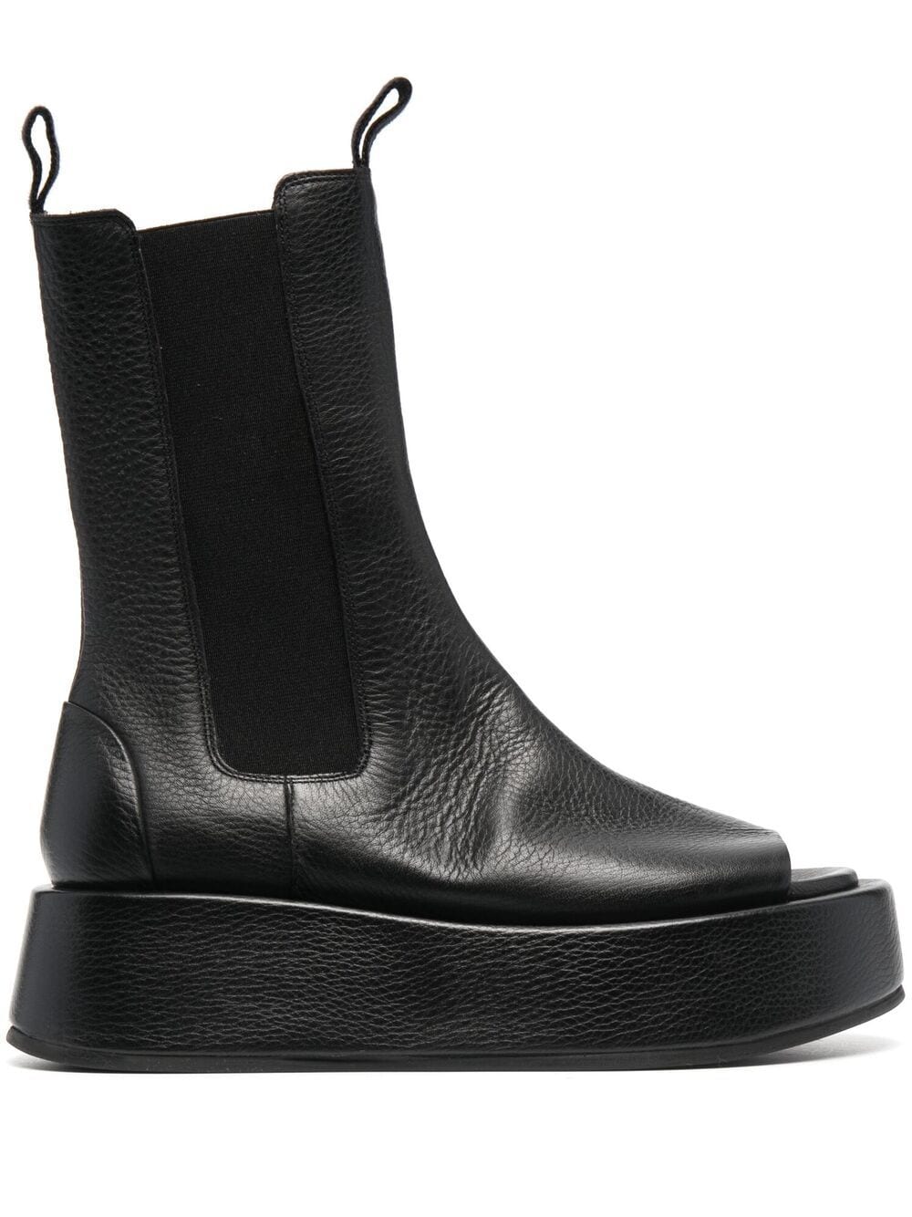 Marsèll Open-toe Chunky Leather Boots In Black