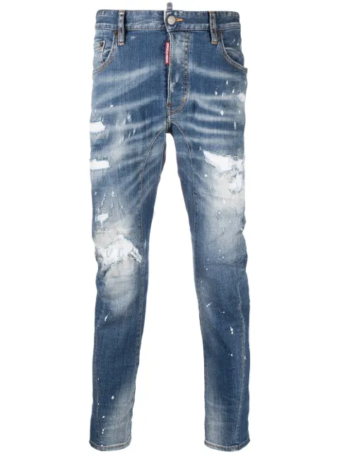 fit Jeans - Dsquared2 Tidy Biker slim - WakeorthoShops - Jogger 