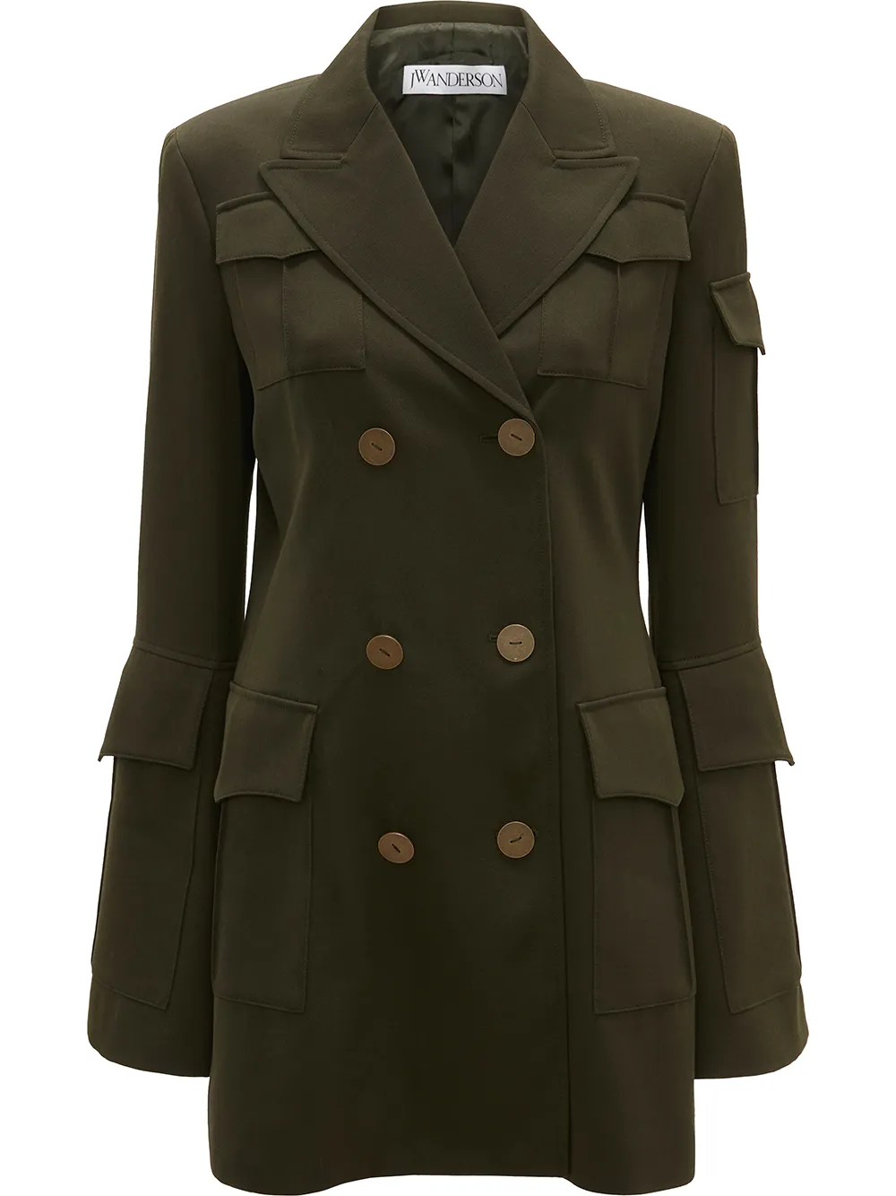 

JW Anderson blazer con bolsillos cargo - Verde