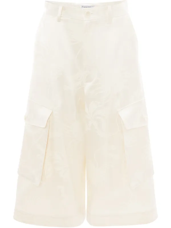 JW Anderson Cropped Cargo Trousers in White
