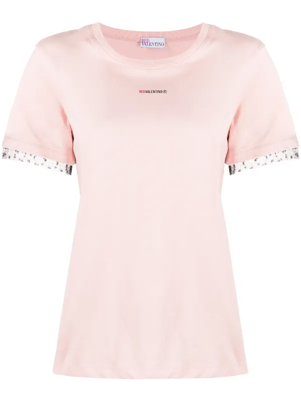 red and pink t shirt