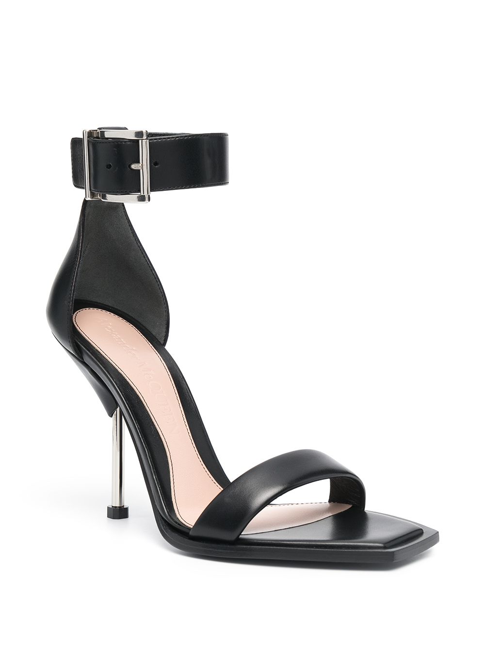 Image 2 of Alexander McQueen square-toe leather sandals
