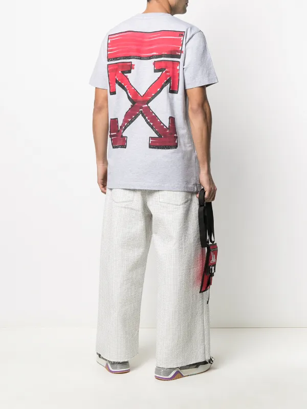 off white arrow print t shirt