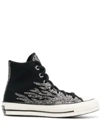 glitter flame converse