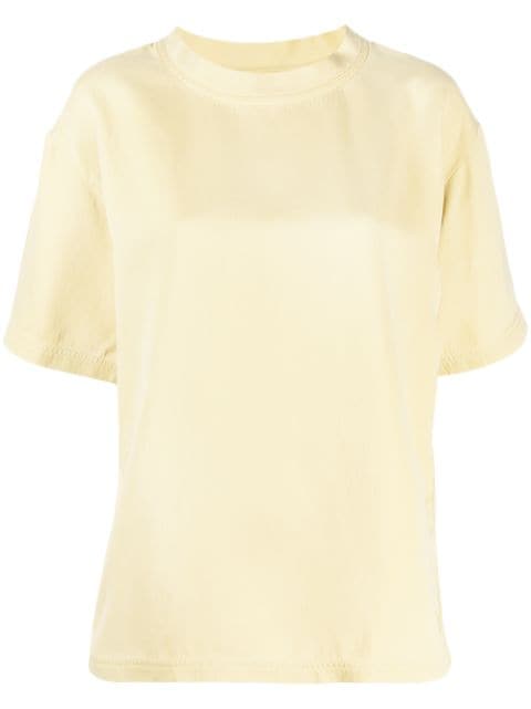 Bottega Veneta half-sleeve silk T-shirt