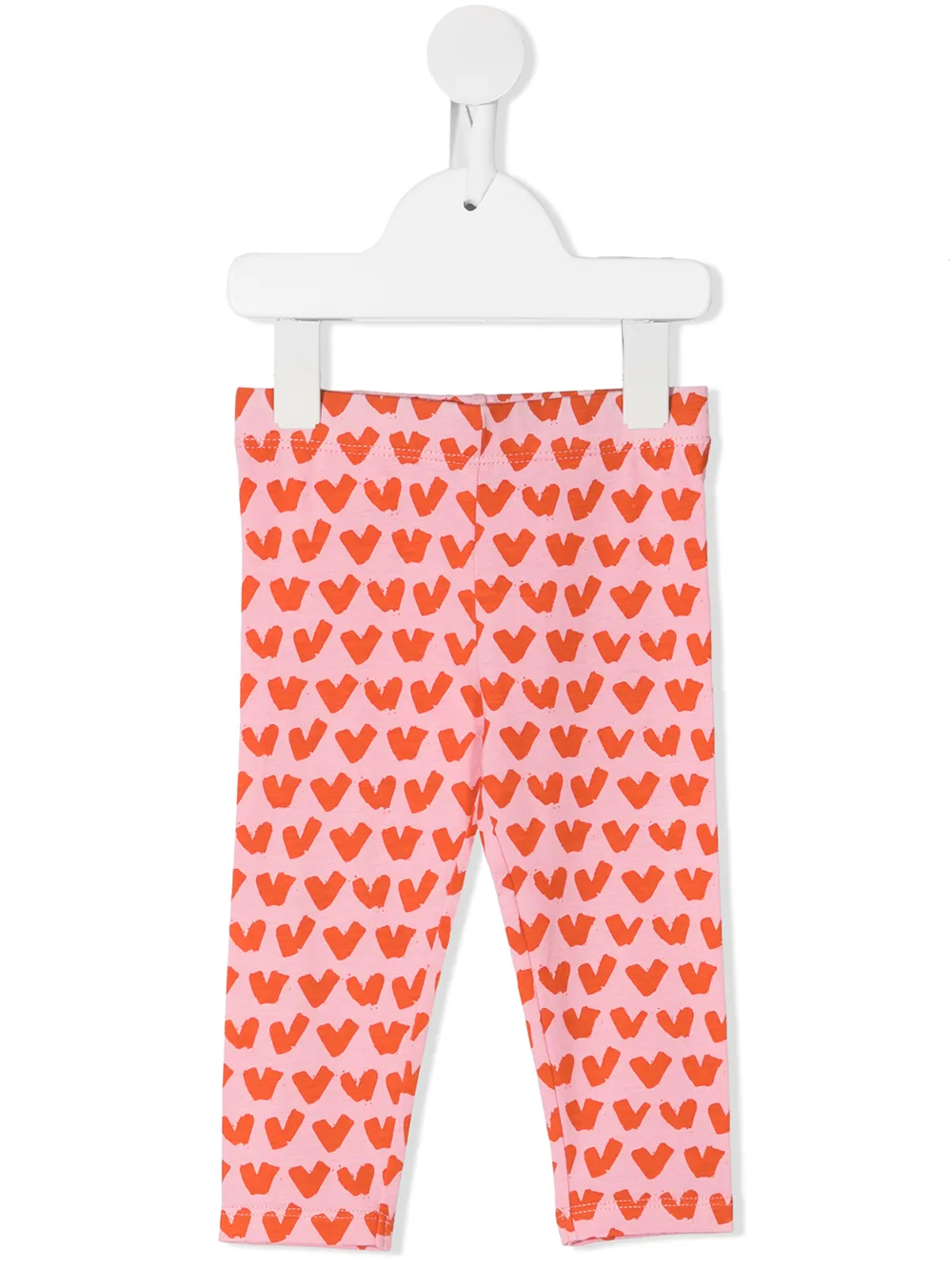 

Stella McCartney Kids leggins con corazones estampados - Rosado