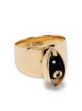 ZEEMOU ZENG 18kt yellow gold diamond Eye ring