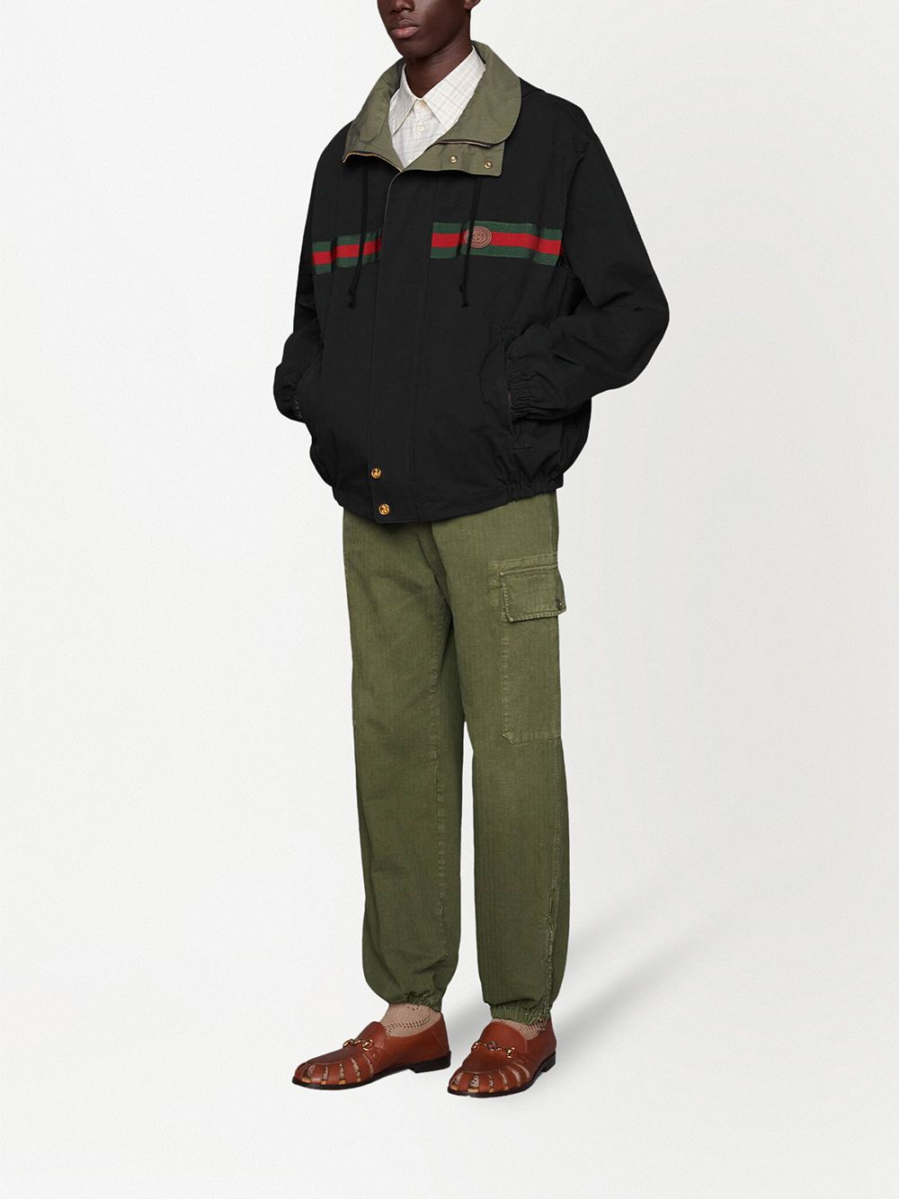 фото Gucci двусторонняя куртка на молнии