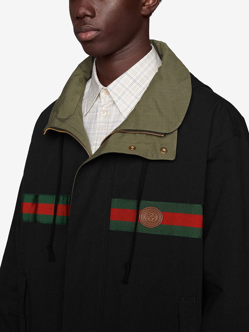 фото Gucci двусторонняя куртка на молнии